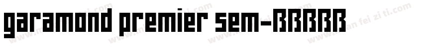 garamond premier sem字体转换
